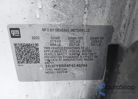 2023 Chevrolet Bolt Euv Fwd Lt from USA, damaged, VIN 1G1FY6S04P4140244